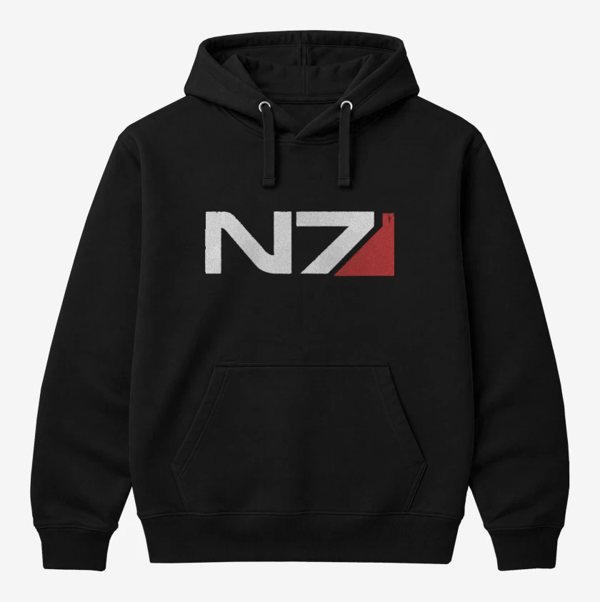 Polerón Canguro Negro de N7
