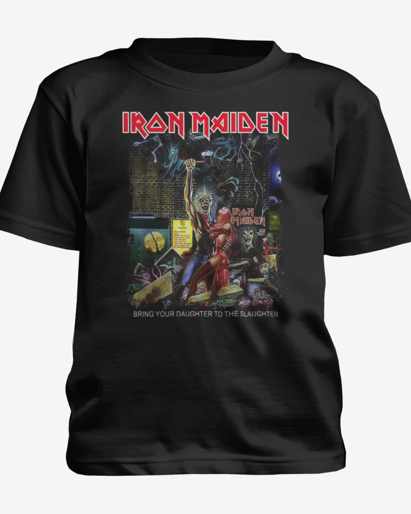 Polera de niño Negro de Iron Maiden Bring Your Daughter
