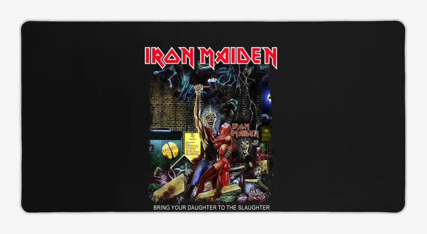 Mouse pad Gamer Negro de Iron Maiden Bring Your Daughter