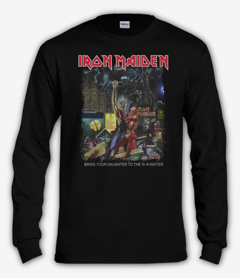 Polera manga larga Negro de Iron Maiden Bring Your Daughter