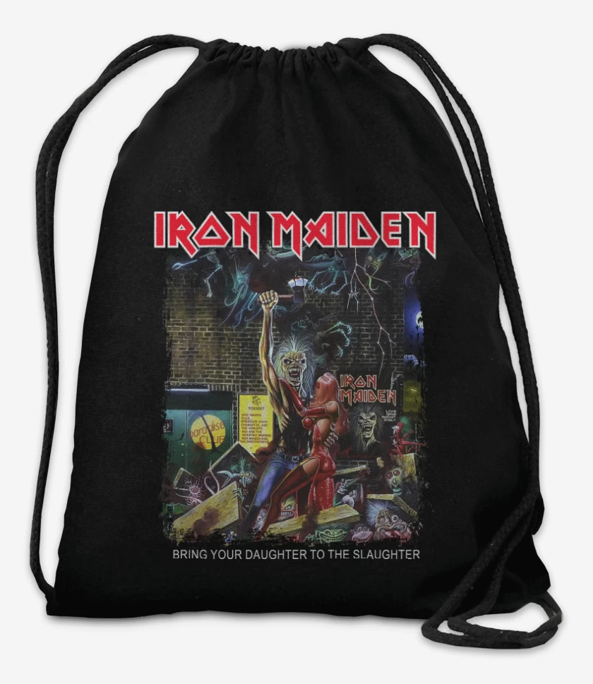 Mochila Negro de Iron Maiden Bring Your Daughter