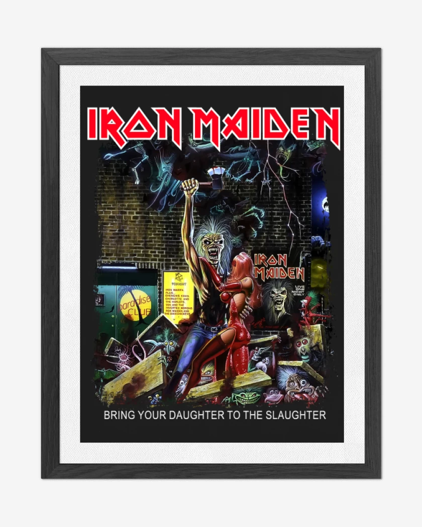 Cuadro decorativo Negro de Iron Maiden Bring Your Daughter