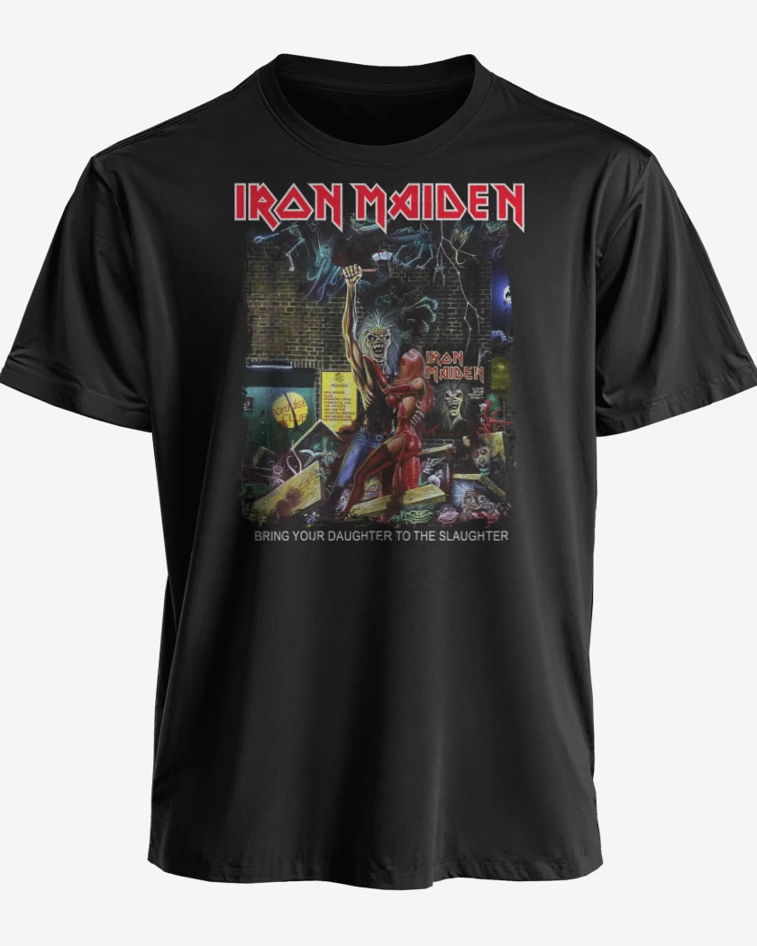 Polera premium Negro de Iron Maiden Bring Your Daughter