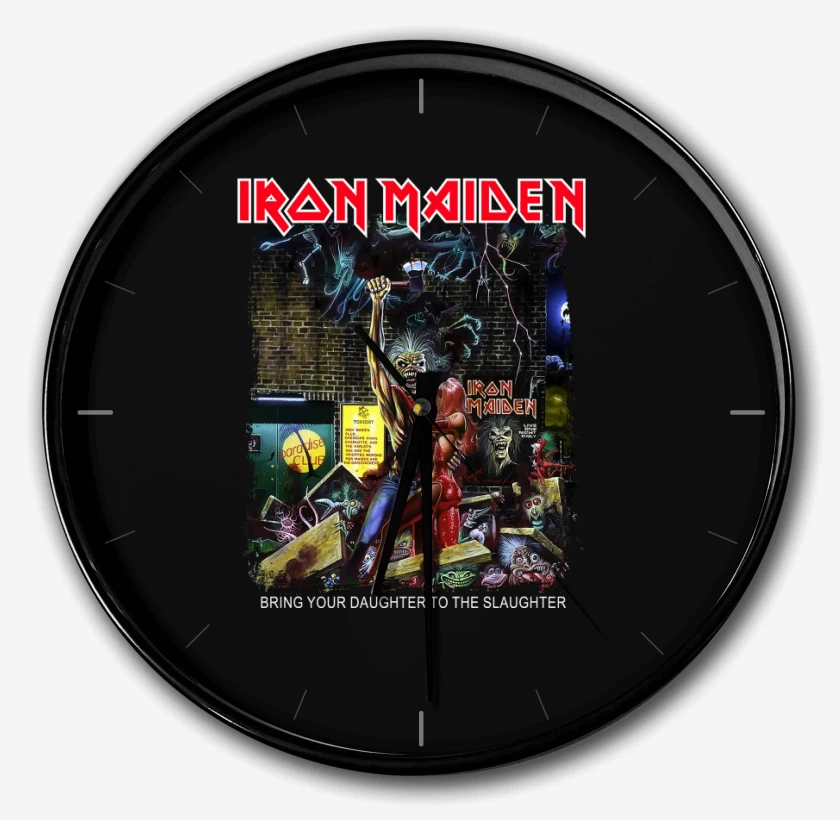 Reloj Negro de Iron Maiden Bring Your Daughter