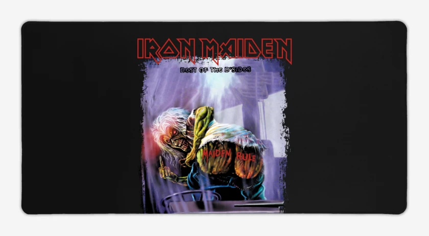 Mouse pad Gamer Negro de Iron Maiden Best of the B Sides