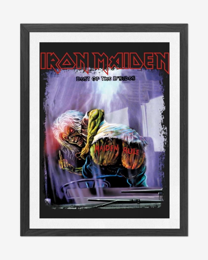 Cuadro decorativo Negro de Iron Maiden Best of the B Sides
