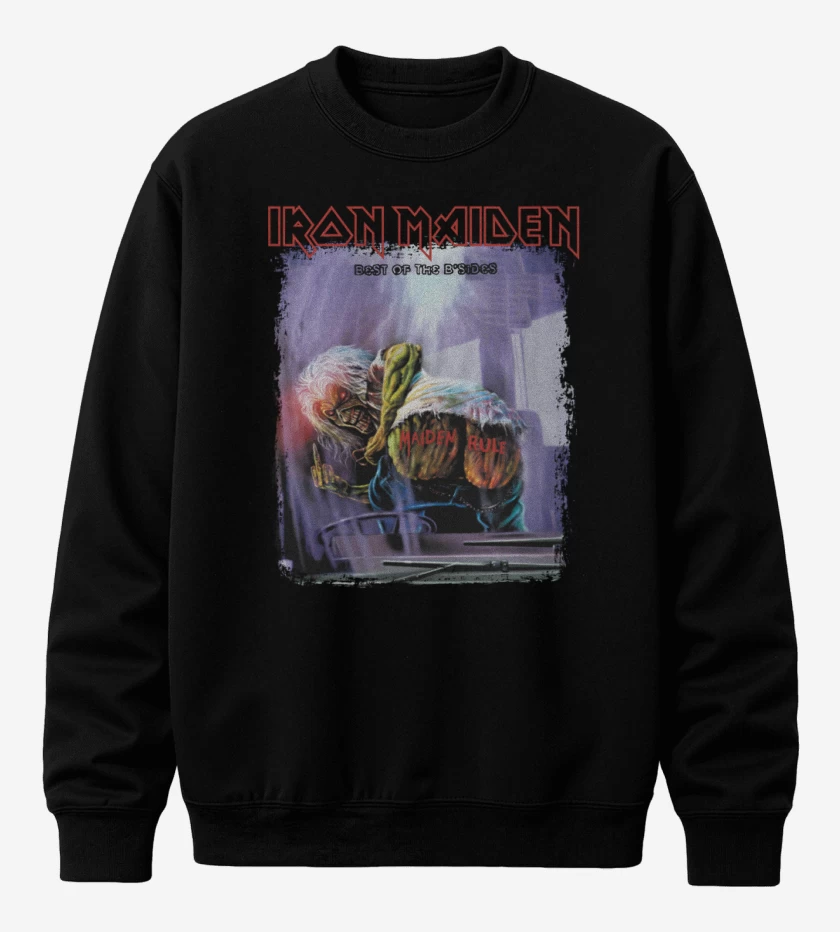 Poleron polo Negro de Iron Maiden Best of the B Sides