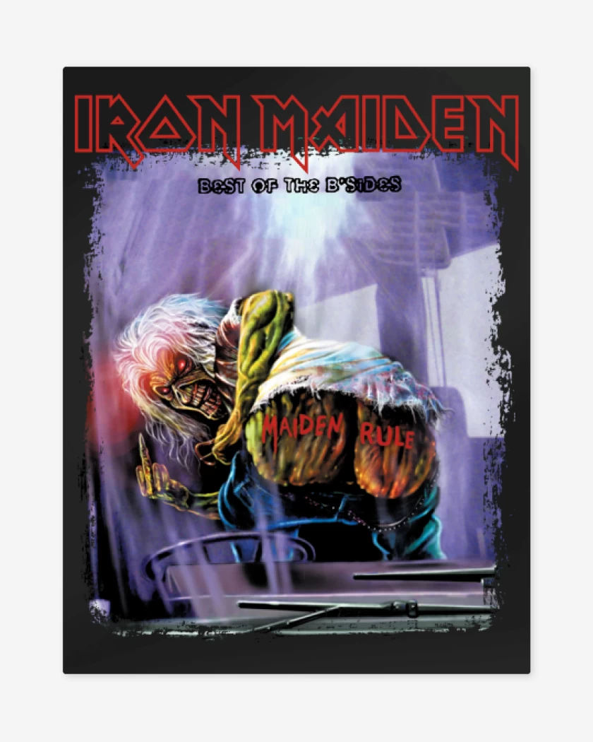 Print metalico Negro de Iron Maiden Best of the B Sides