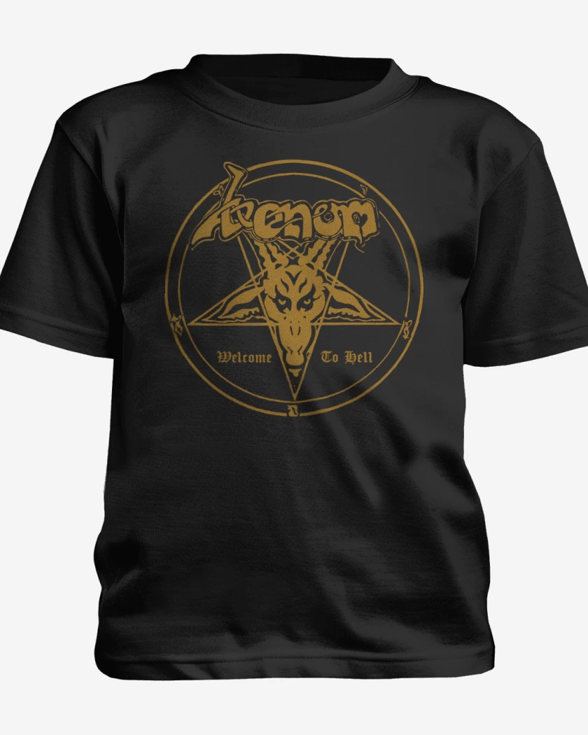 Polera de niño Negro de Venom Welcome To Hell