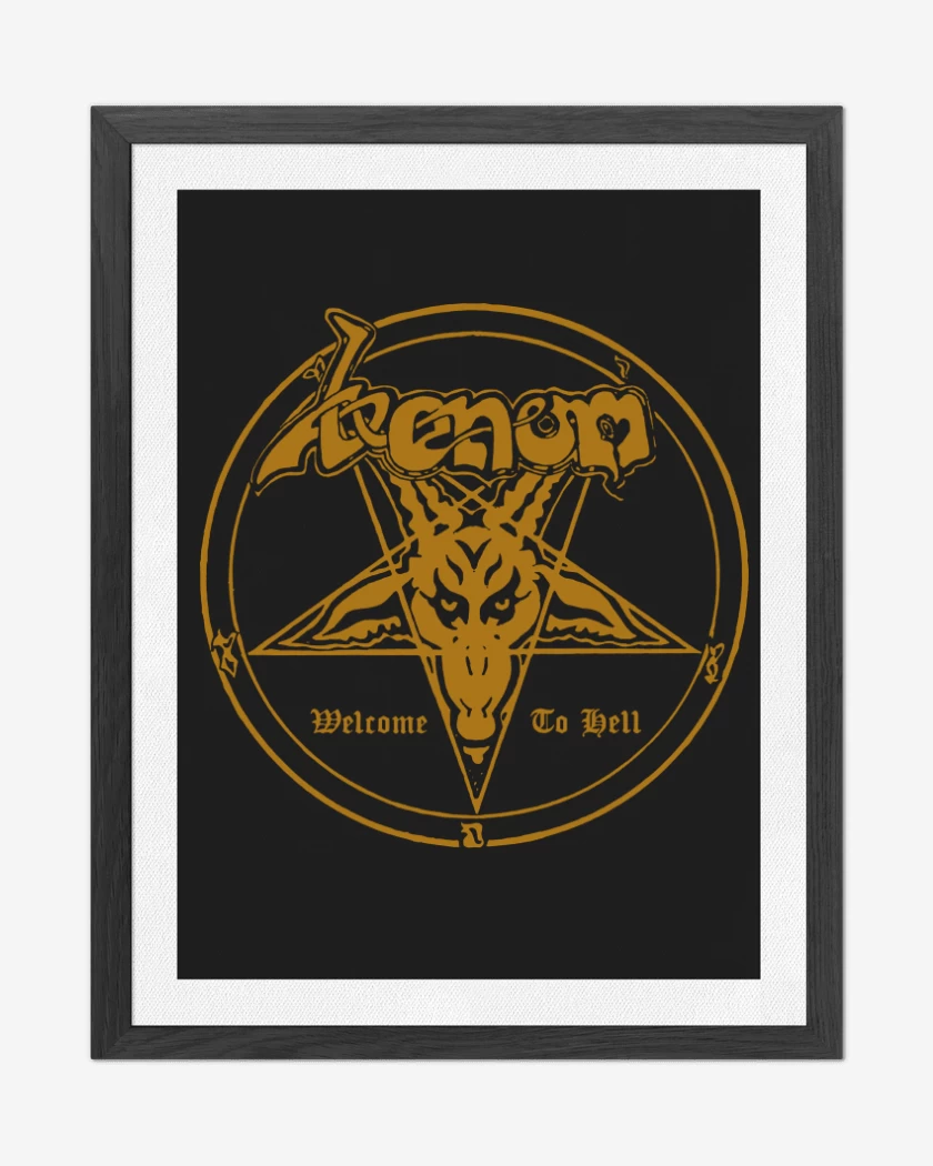 Cuadro decorativo Negro de Venom Welcome To Hell