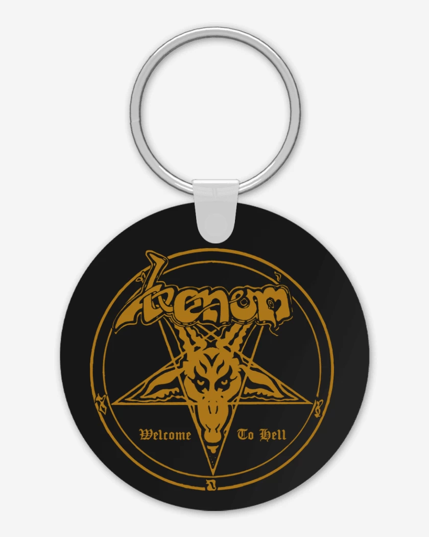Llavero Negro de Venom Welcome To Hell