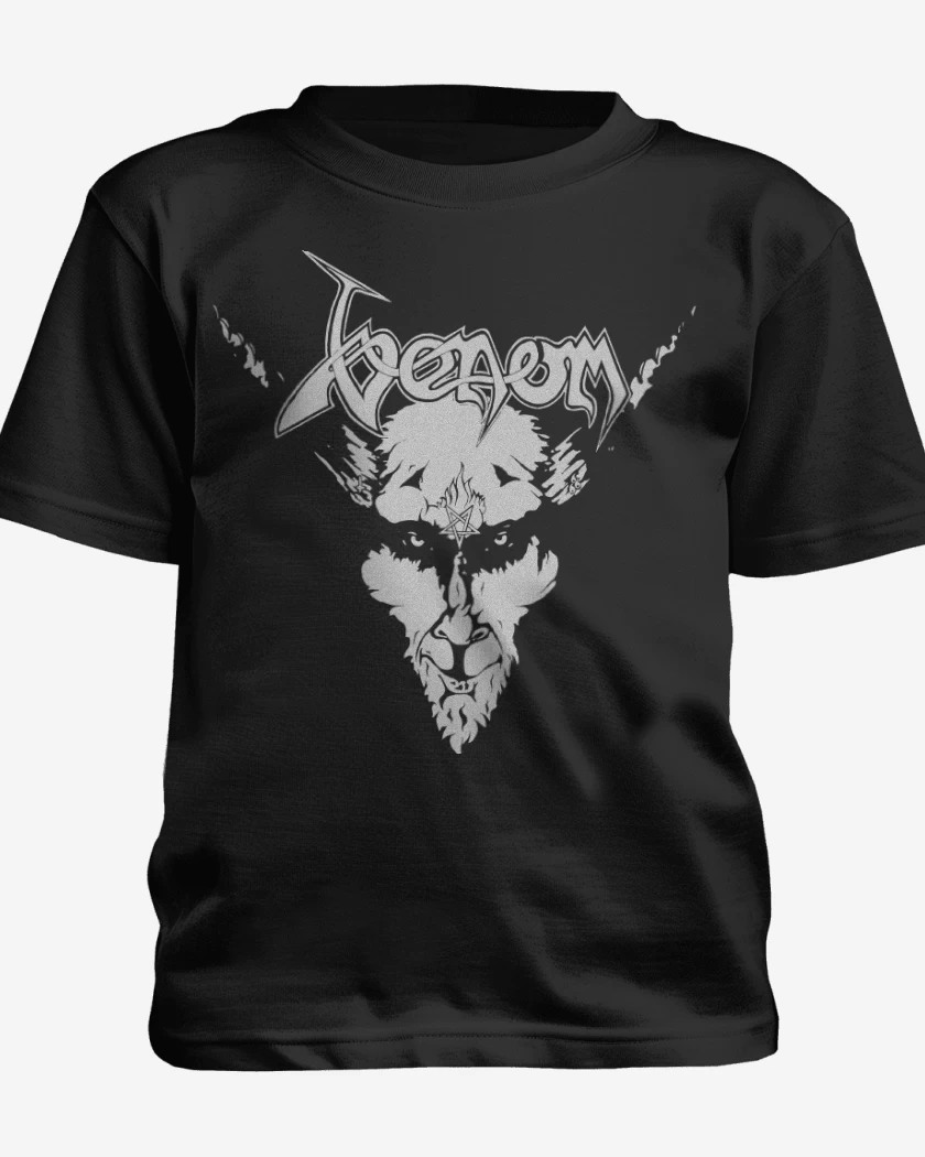 Polera de niño Negro de Venom Black Metal v1