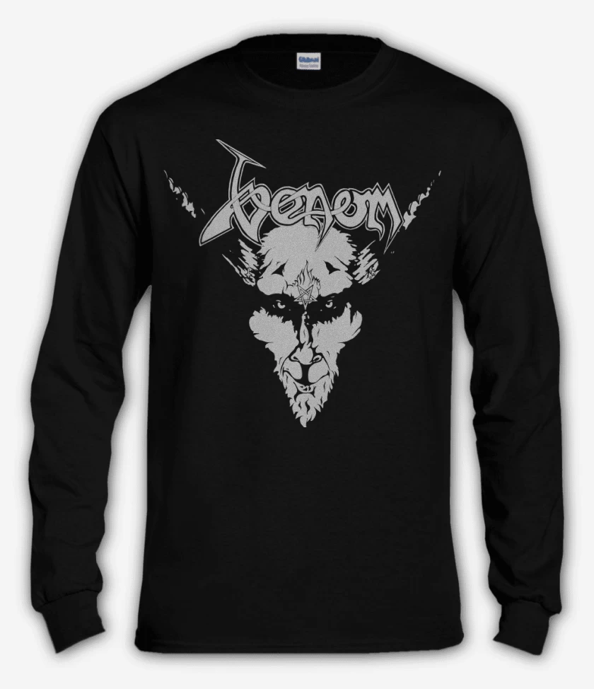Polera manga larga Negro de Venom Black Metal v1
