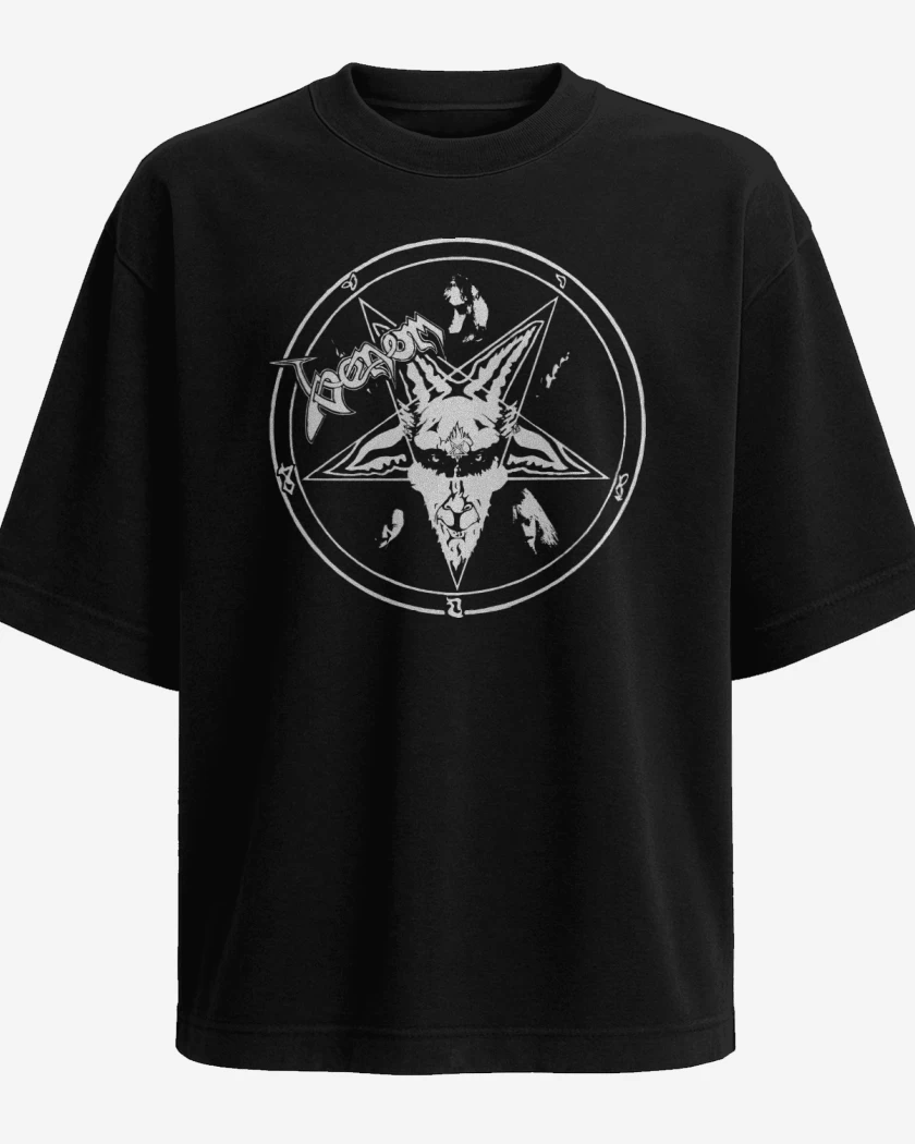 Polera Oversize Negro de Venom 96