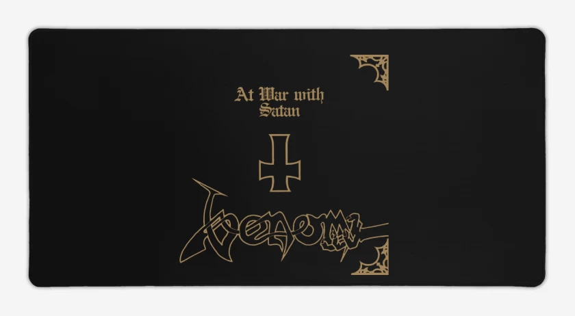 Mouse pad Gamer Negro de Venom At War with Satan 