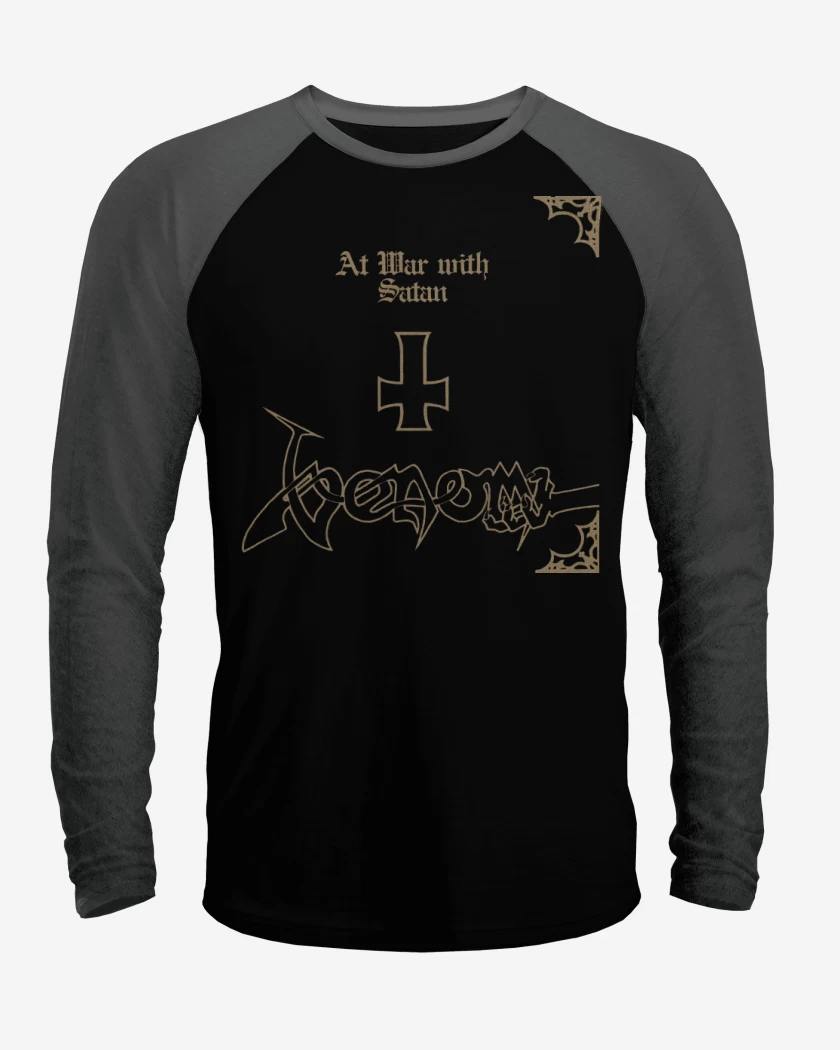 Polera Raglan Venom At War with Satan 