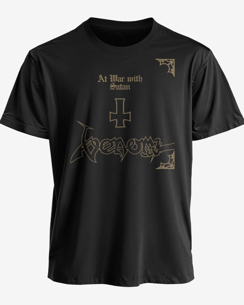 Polera premium Negro de Venom At War with Satan 
