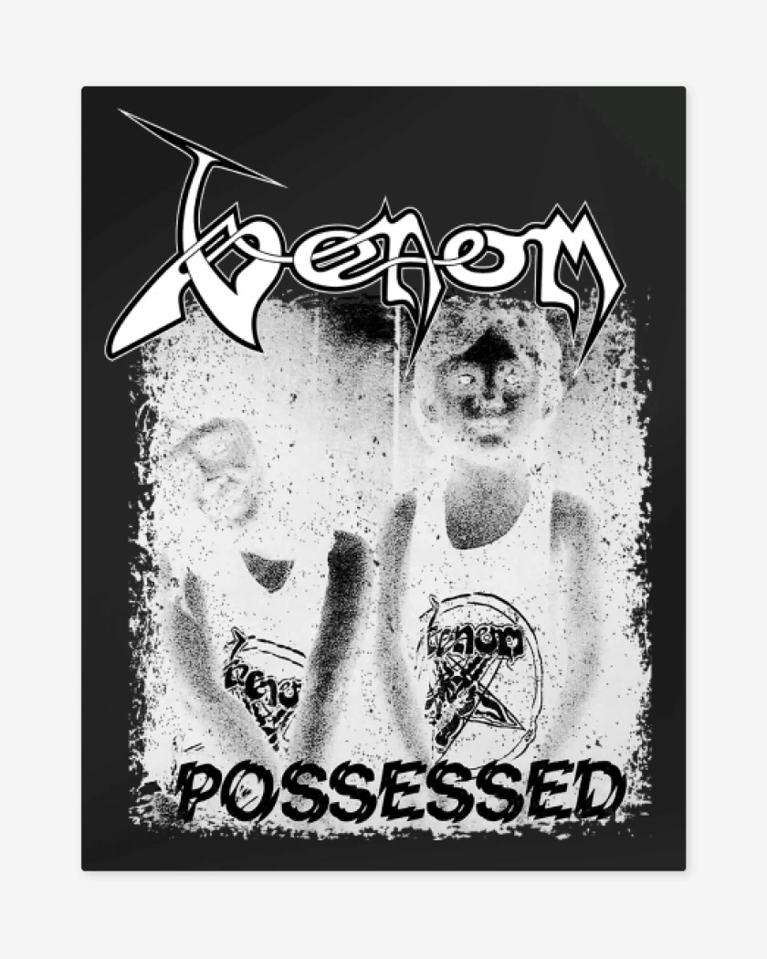 Print metalico Negro de Venom Possessed 