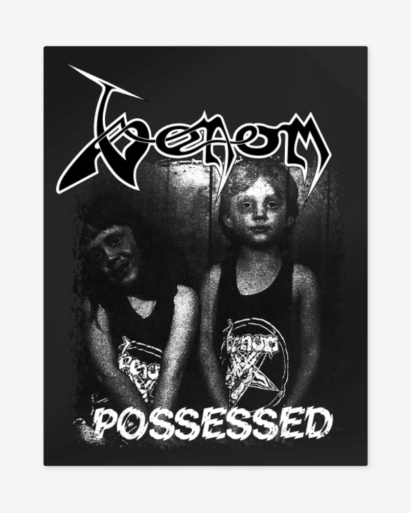 Print metalico Negro de Venom Possessed BN