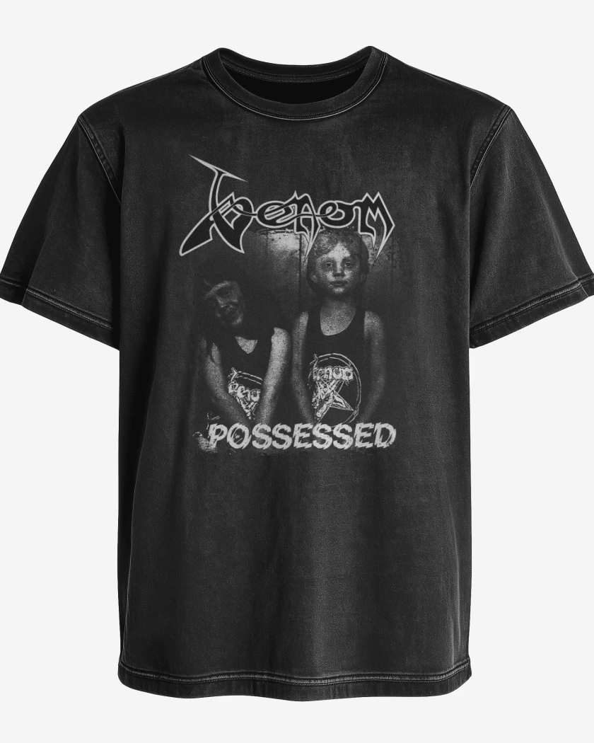 Polera desgastada Negro de Venom Possessed BN