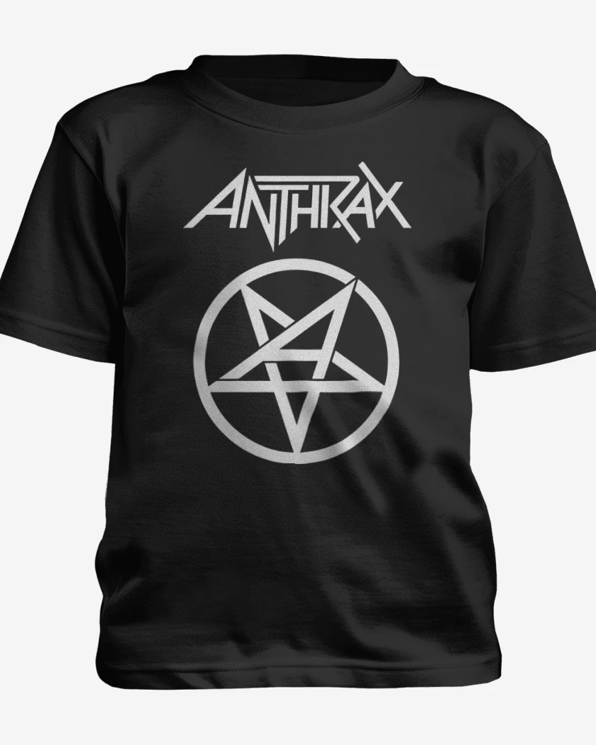 Polera de niño Negro de Anthrax Logo