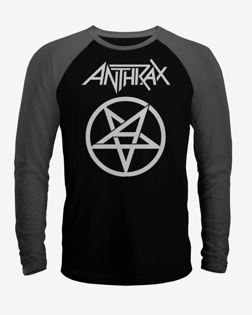 Polera Raglan Anthrax Logo