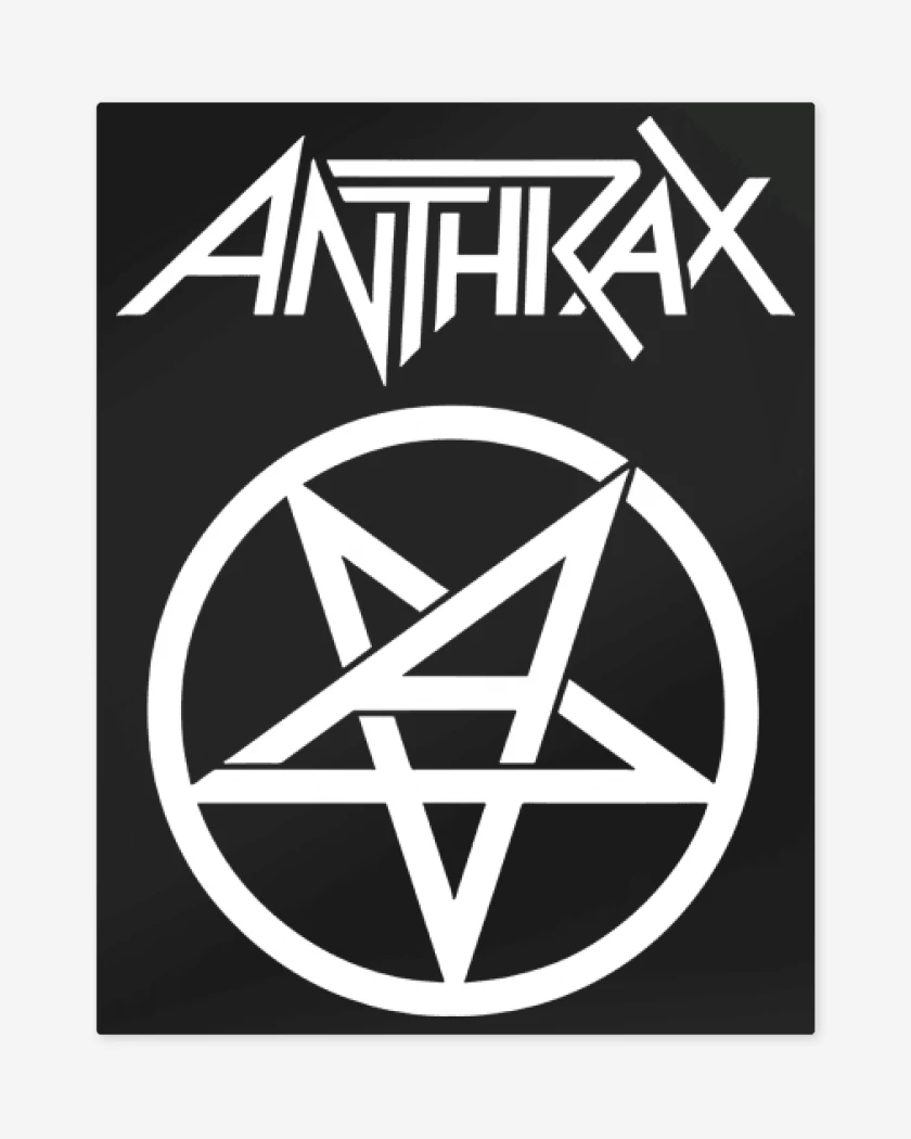 Print metalico Anthrax Logo