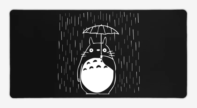 Mouse pad Gamer Negro de Totoro