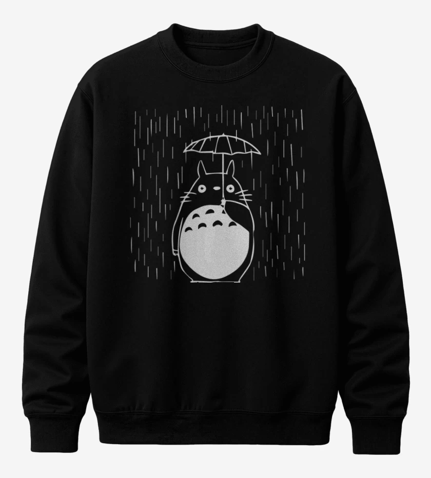 Poleron polo Negro de Totoro