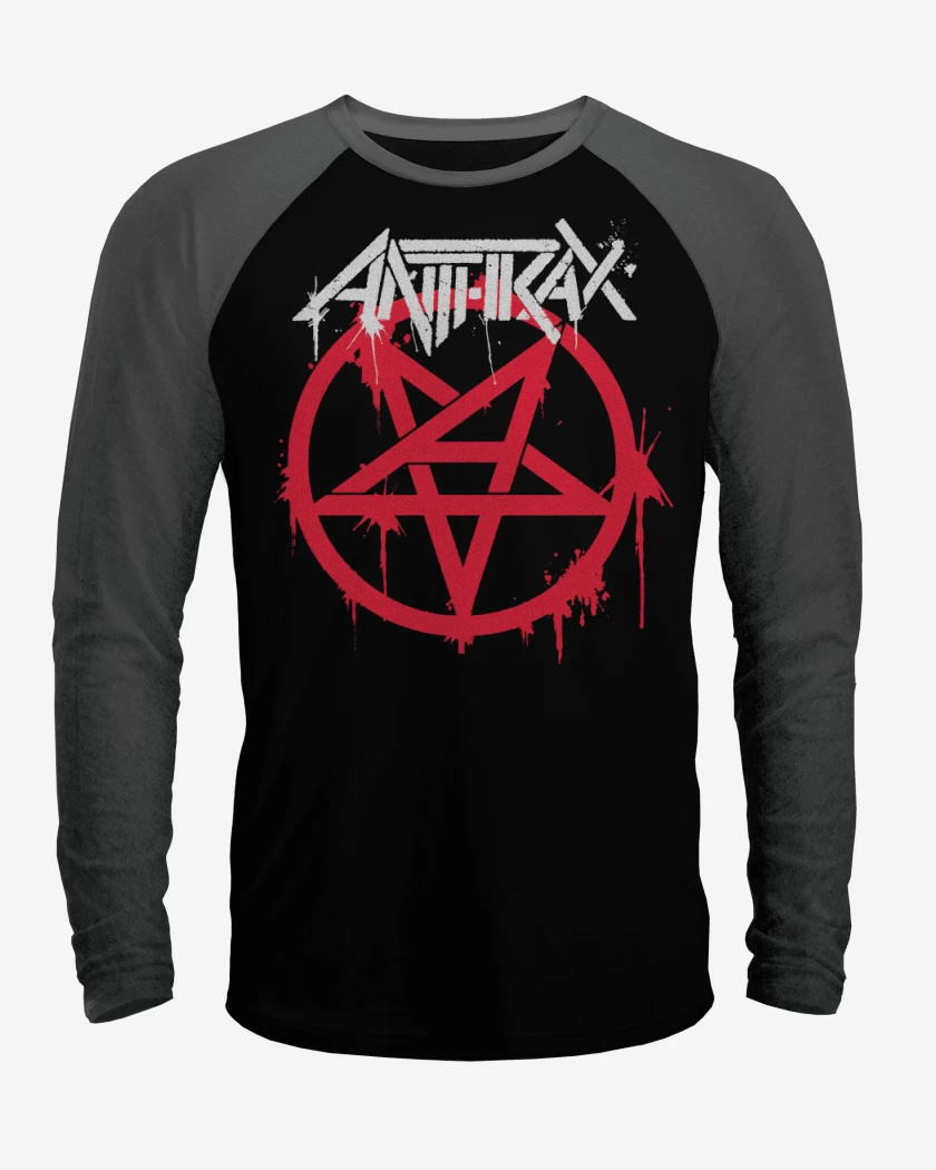 Polera Raglan Anthrax Logo v2