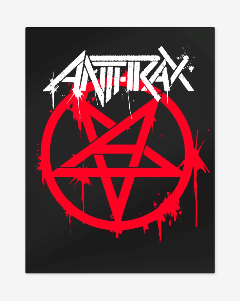 Print metalico Anthrax Logo v2