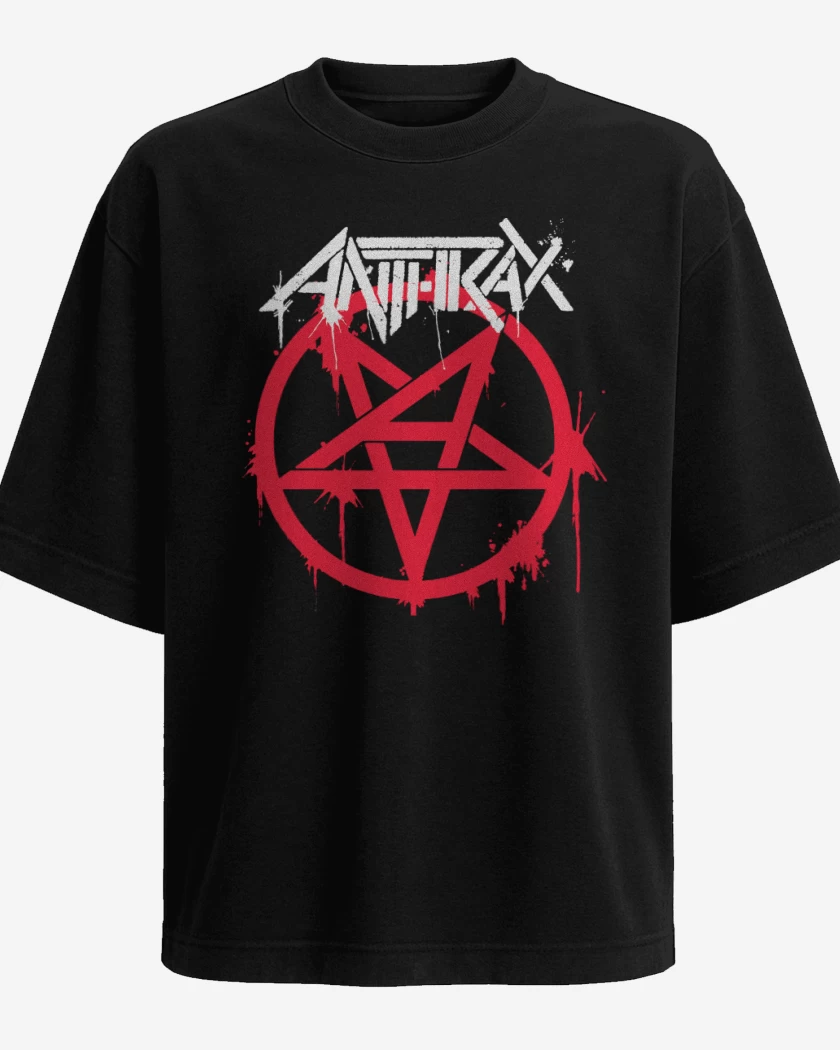 Polera Oversize Anthrax Logo v2