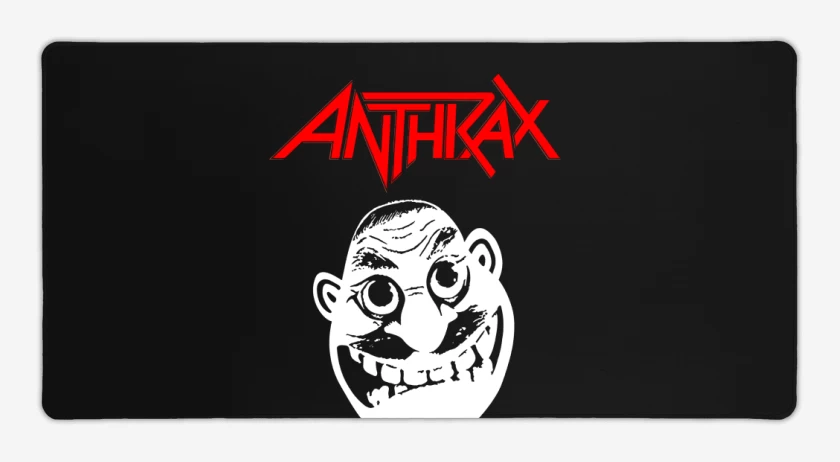 Mouse pad Gamer Negro de Anthrax Not Man
