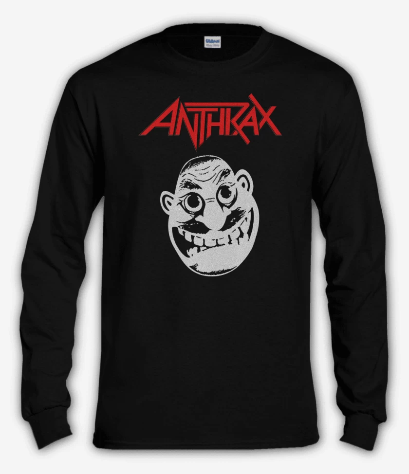 Polera manga larga Negro de Anthrax Not Man