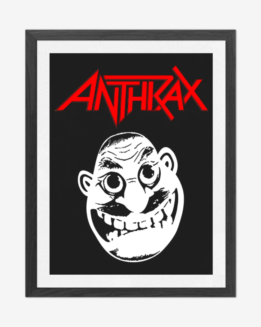 Cuadro decorativo Negro de Anthrax Not Man