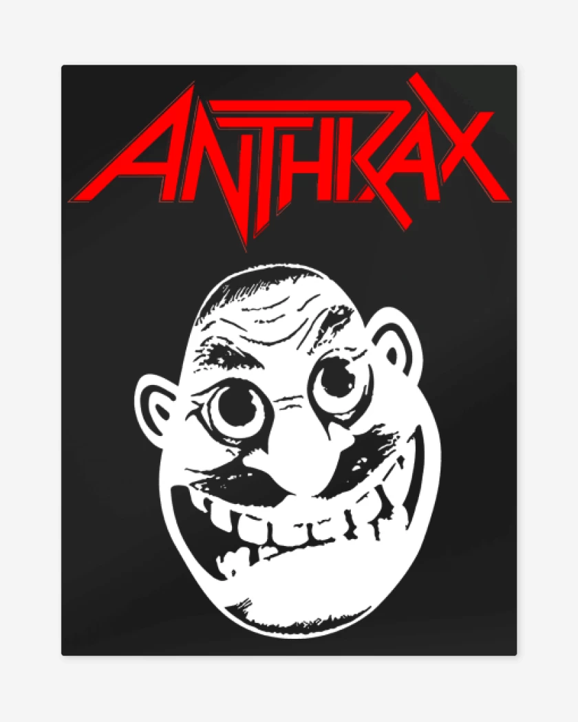 Print metalico Anthrax Not Man