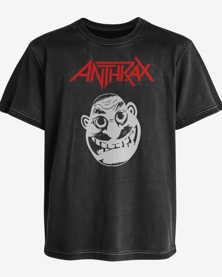 Polera desgastada Anthrax Not Man