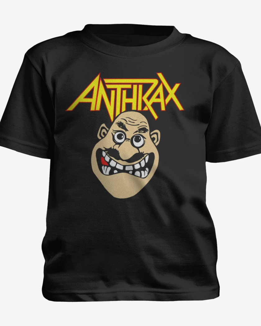 Polera de niño Negro de Anthrax Notman