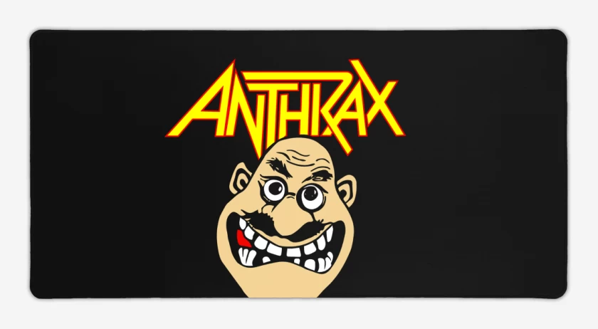 Mouse pad Gamer Negro de Anthrax Notman