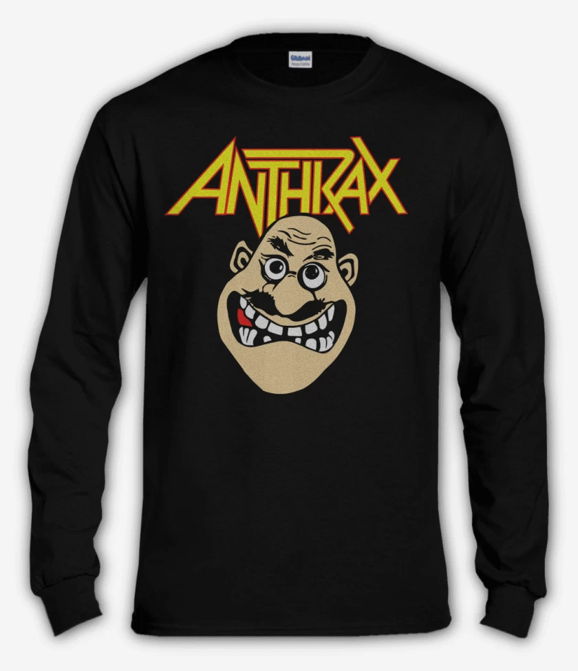 Polera manga larga Negro de Anthrax Notman