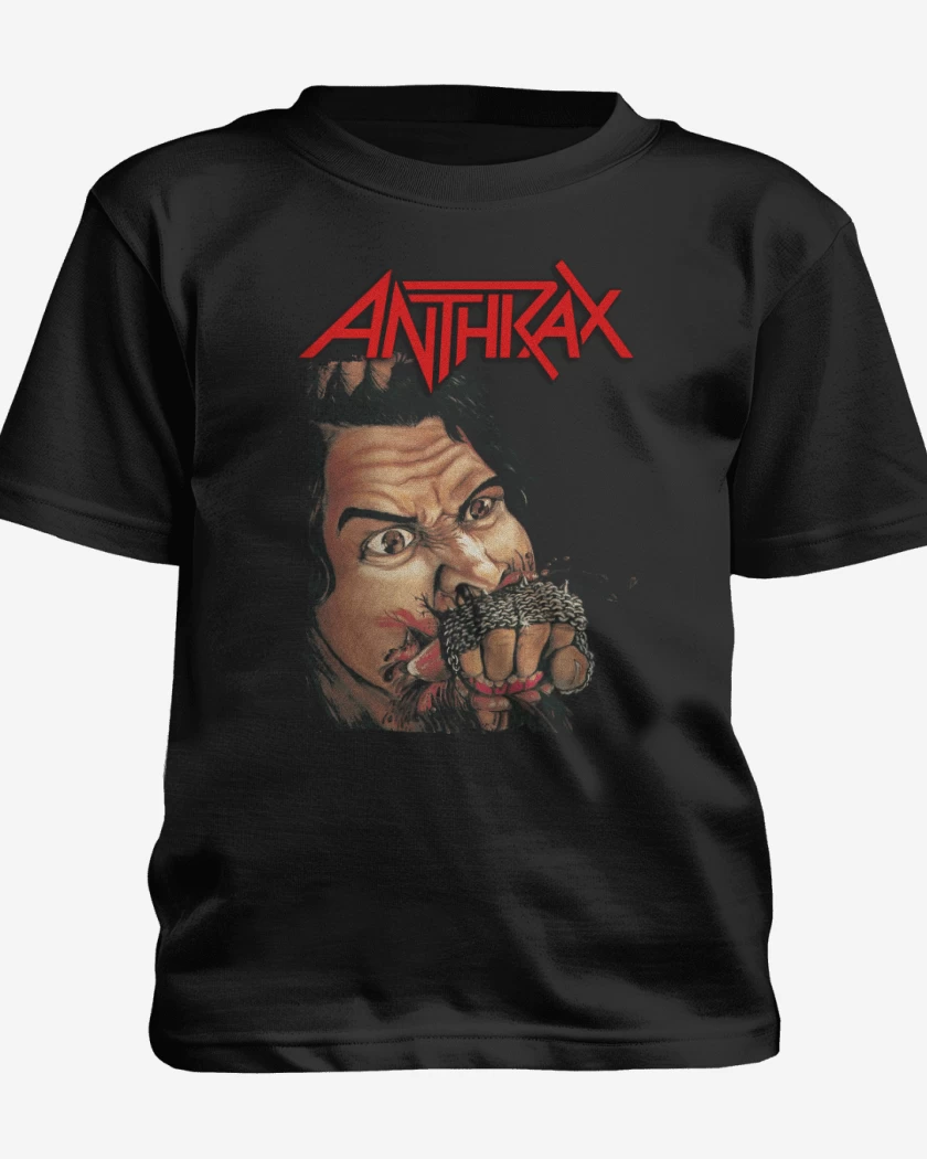 Polera de niño Negro de Anthrax Fistful of Metal