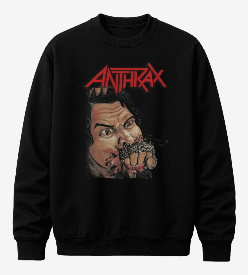 Poleron polo Anthrax Fistful of Metal
