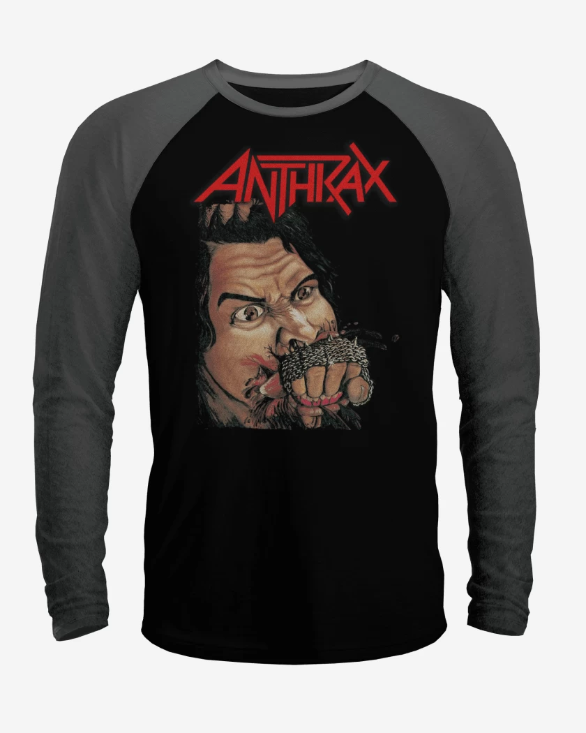 Polera Raglan Anthrax Fistful of Metal