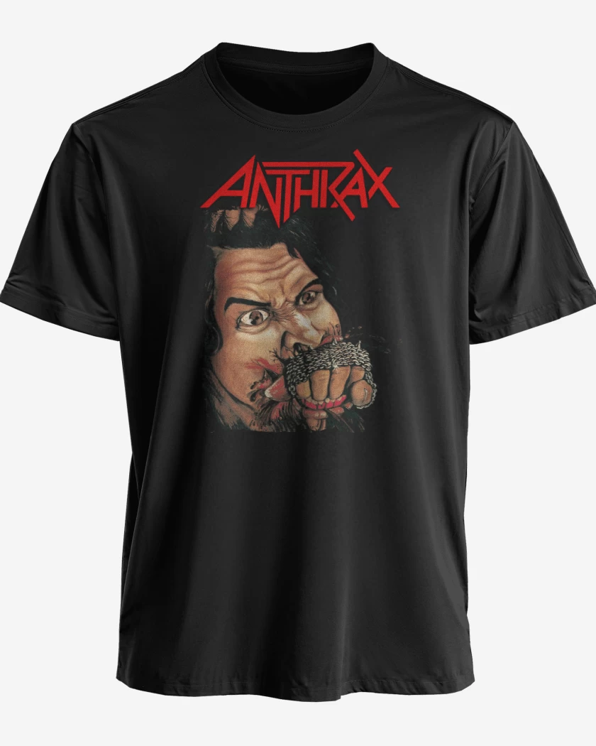 Polera premium Negro de Anthrax Fistful of Metal