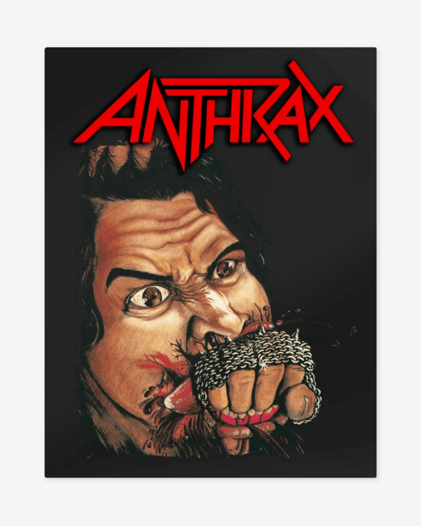 Print metalico Anthrax Fistful of Metal