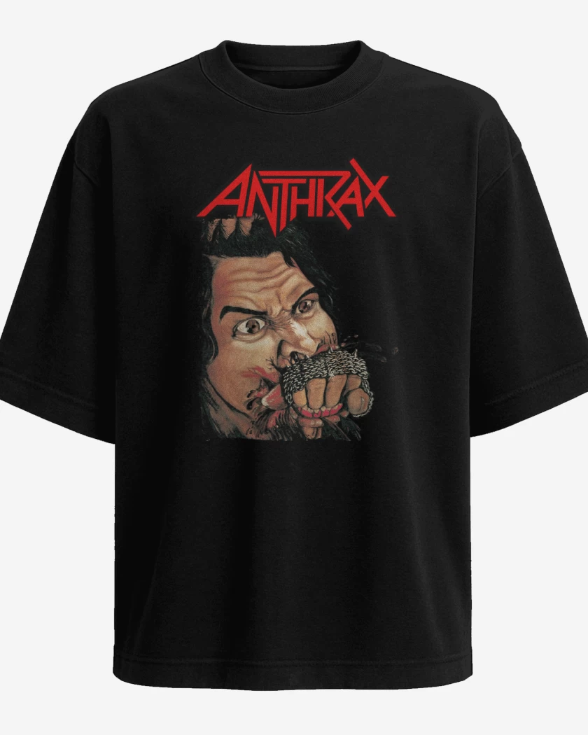Polera Oversize Anthrax Fistful of Metal
