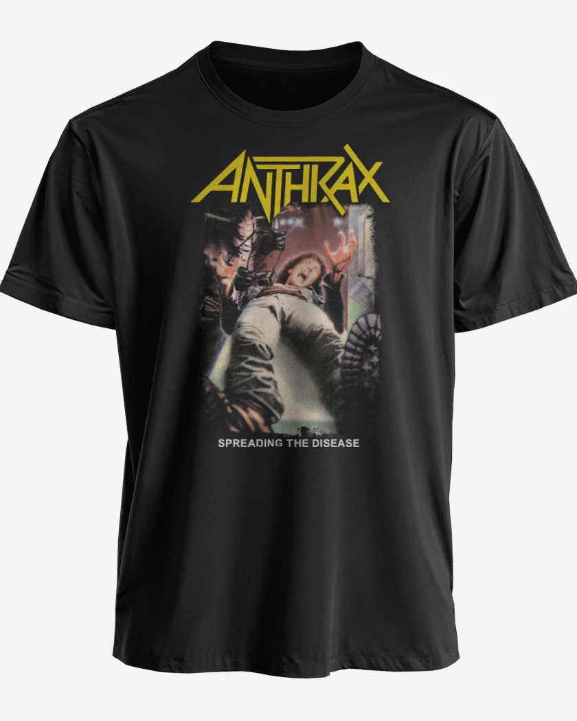 Polera premium Negro de Anthrax Spreading the Disease 