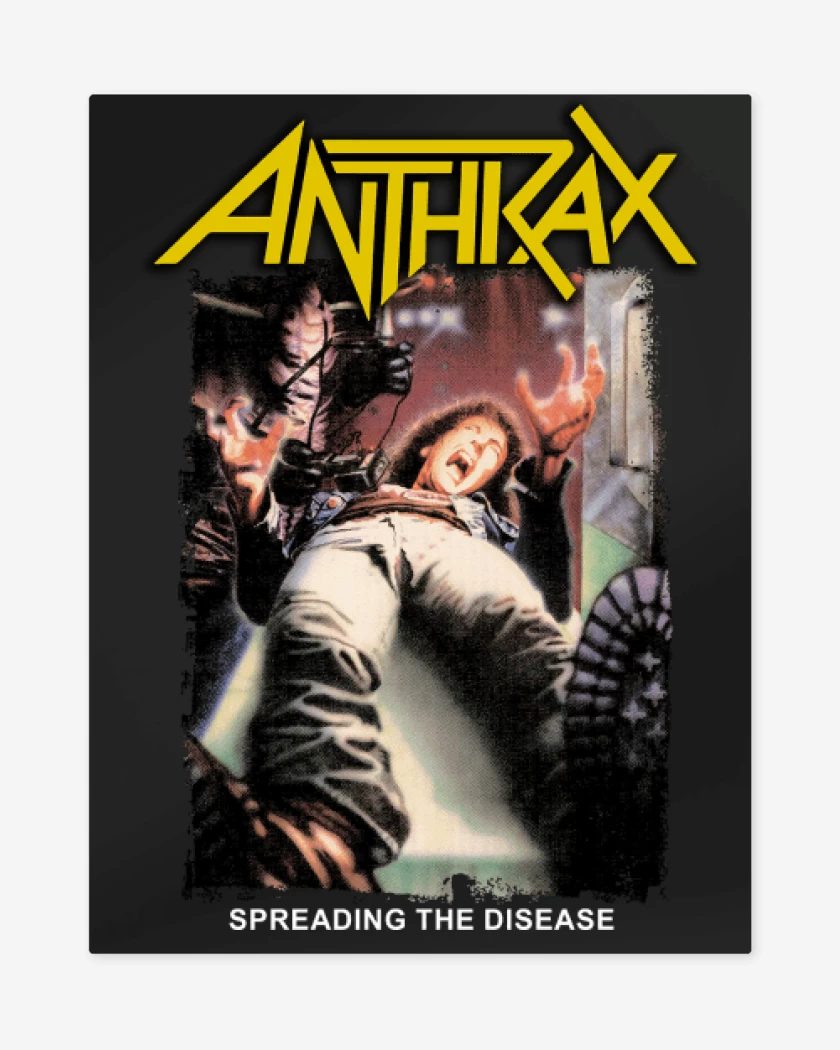 Print metalico Anthrax Spreading the Disease 