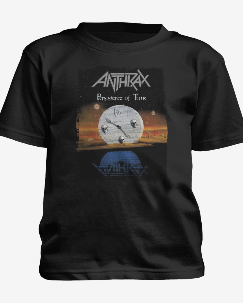 Polera de niño Negro de Anthrax Persistence of Time 