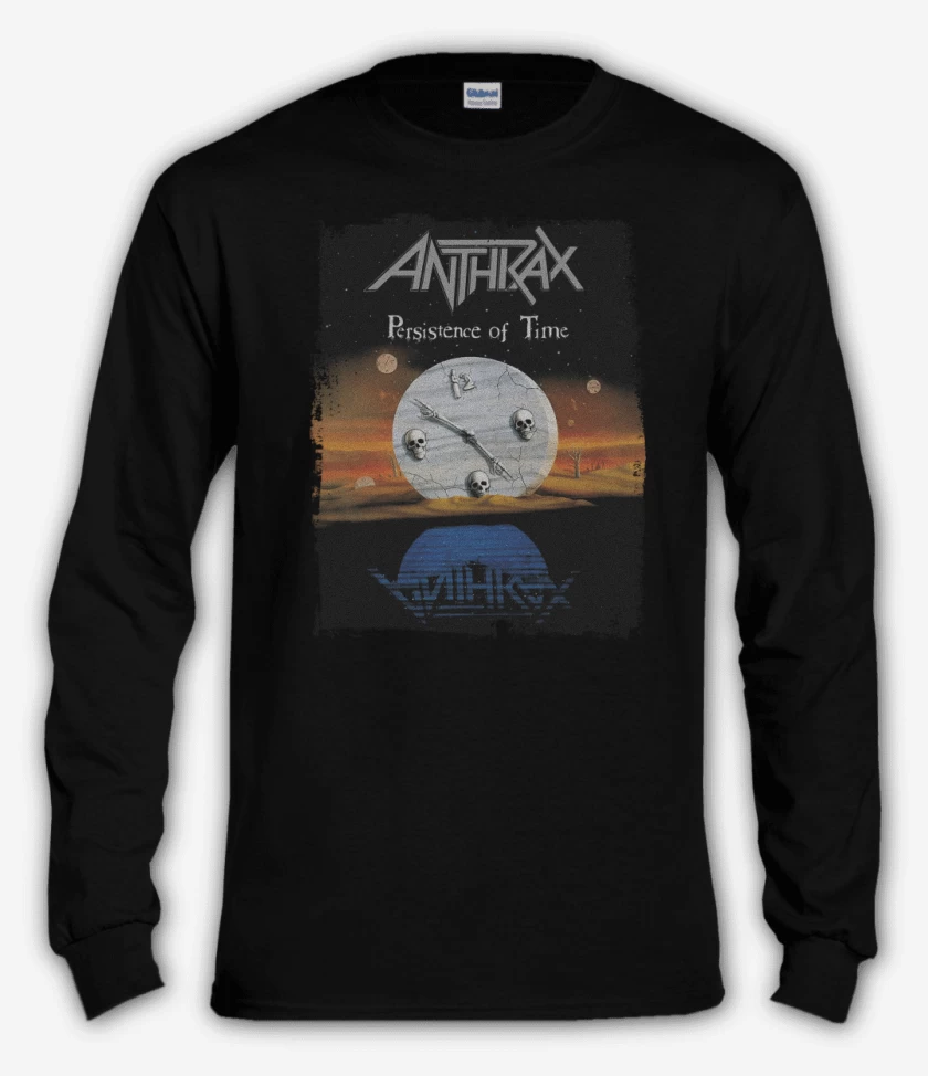 Polera manga larga Negro de Anthrax Persistence of Time 